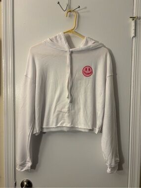 Cyclebar White Hoodie with Colorful HOHOHO Graphic